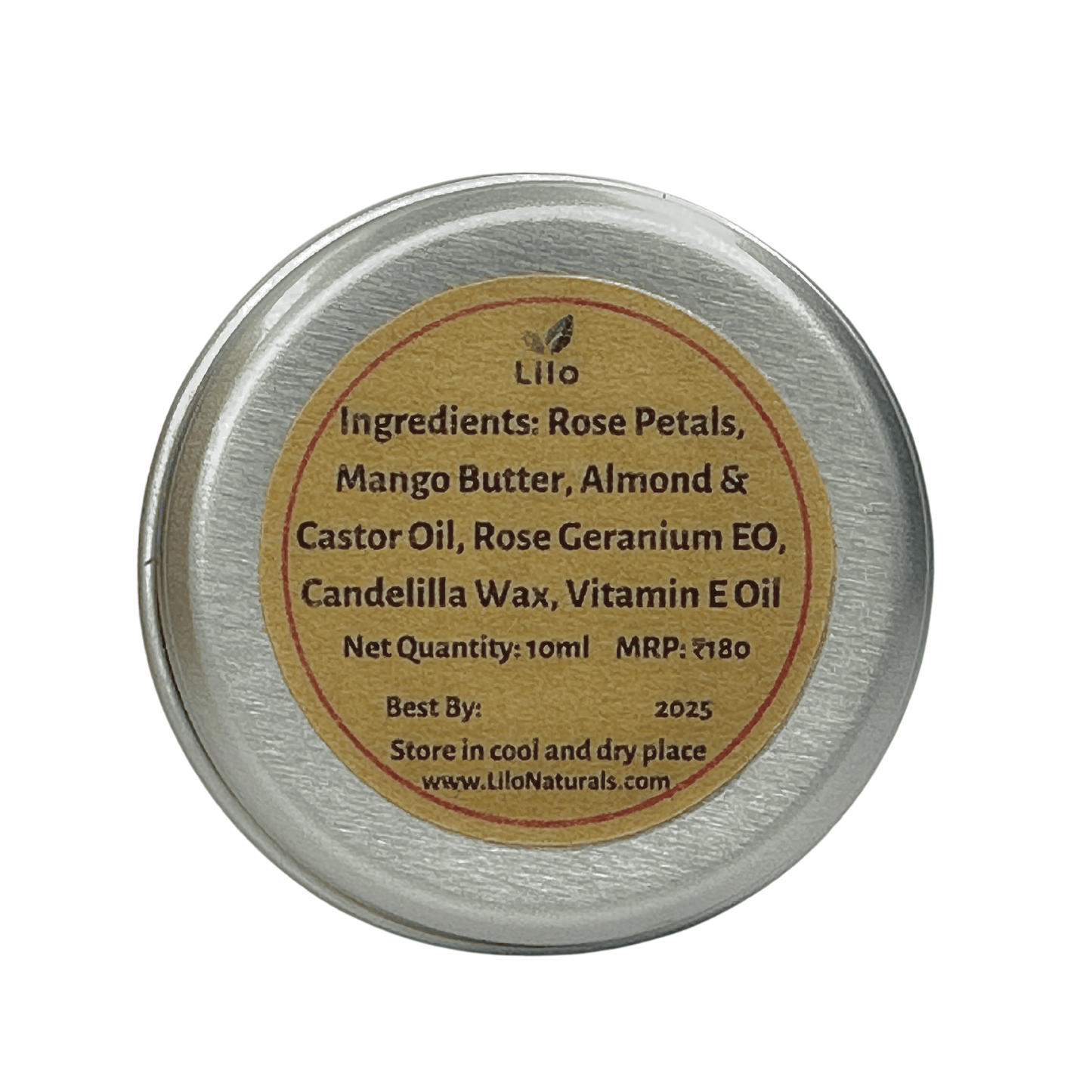 Lip Balm (Gulab) | Mango Butter | Almond Oil | Vitamin E Oil