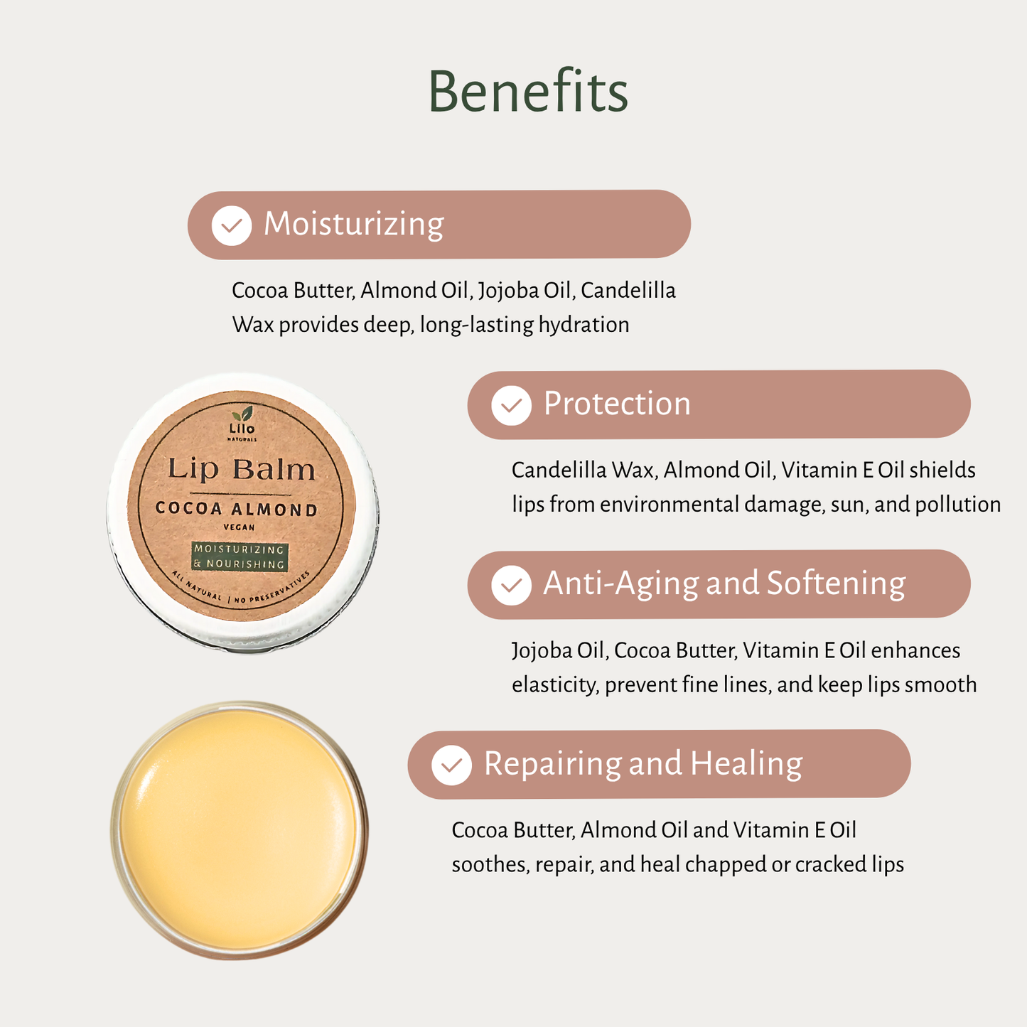 Cocoa Almond | Dry & Chapped Lips