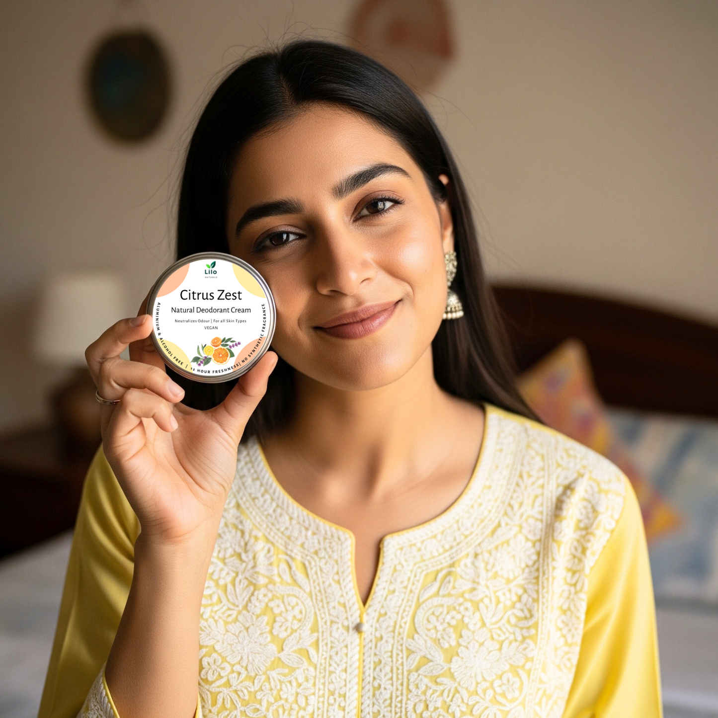 Natural Deodorant Cream| Citrus Zest | Enriched with Shea Butter, Mango Butter, Jojoba & Almond Oil