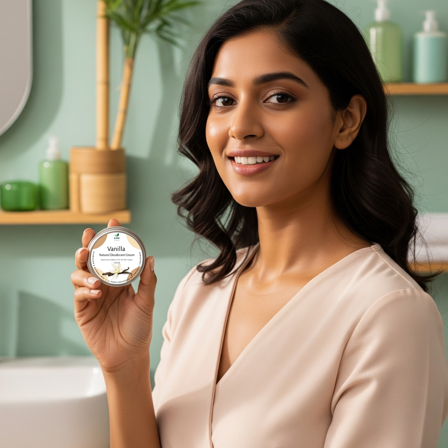 Natural Deodorant Cream | Vanilla | Enriched with Shea Butter, Mango Butter, Jojoba & Almond Oil