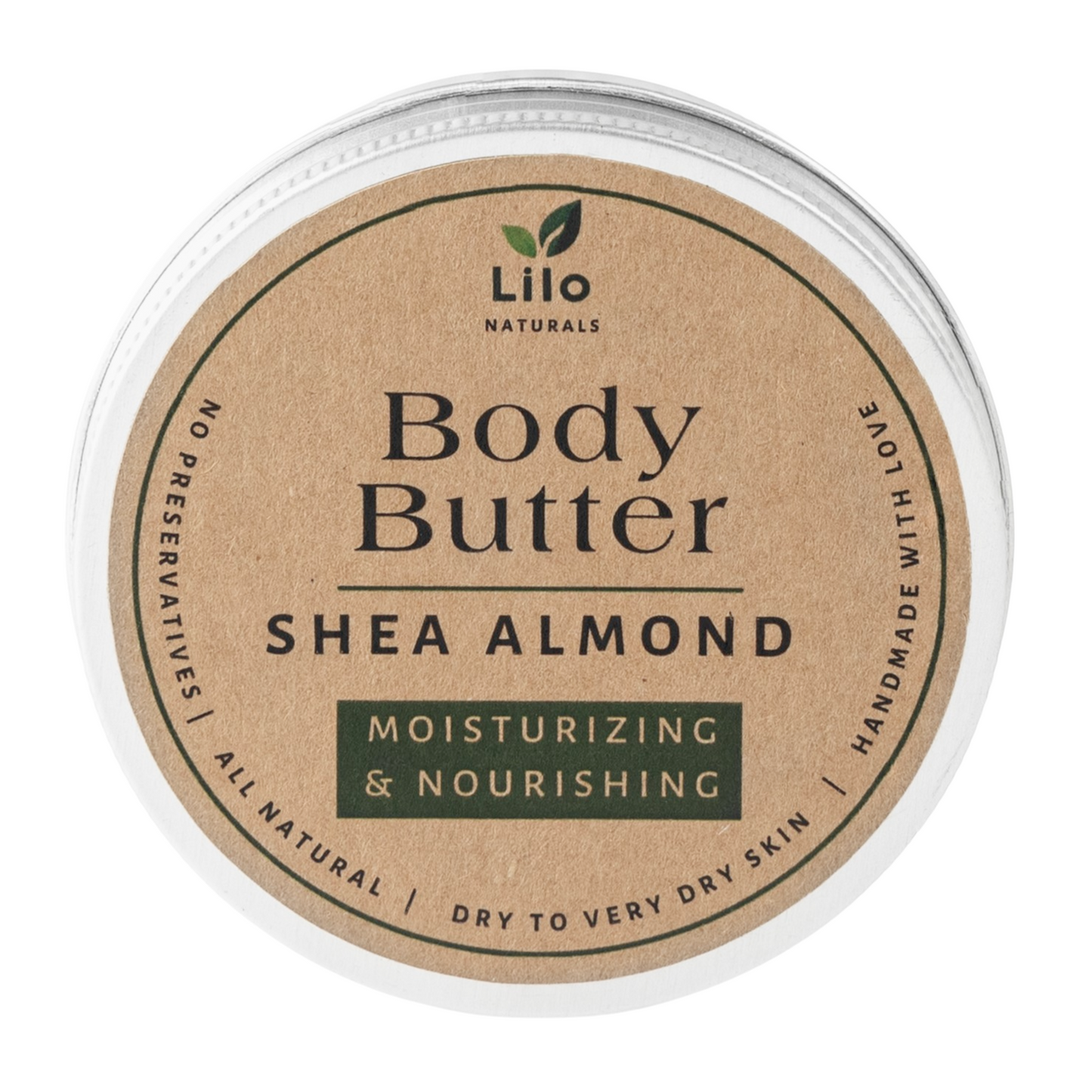 Shea Almond Whipped Body Butter | Deep Long-lasting Hydration Leaves Skin Feeling Soft & Moisturized | All Natural Ingredients | No Preservatives | No Chemicals | 48 HR Moisture | 100 ml