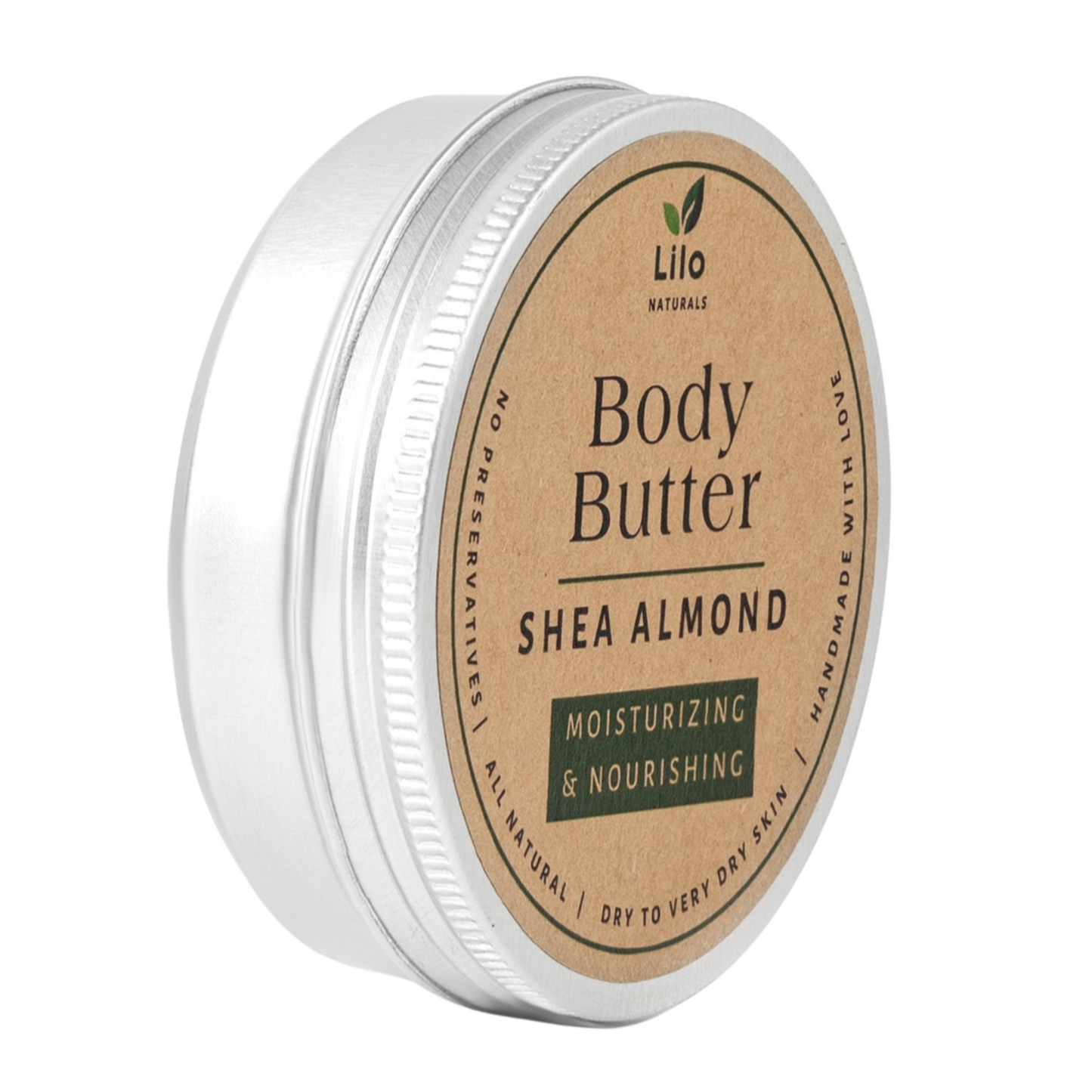 Shea Almond Whipped Body Butter | Deep Long-lasting Hydration Leaves Skin Feeling Soft & Moisturized | All Natural Ingredients | No Preservatives | No Chemicals | 48 HR Moisture | 100 ml