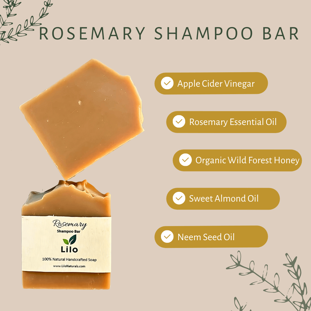 Rosemary Shampoo Bar | For Dandruff Relief and Hair Fall Control