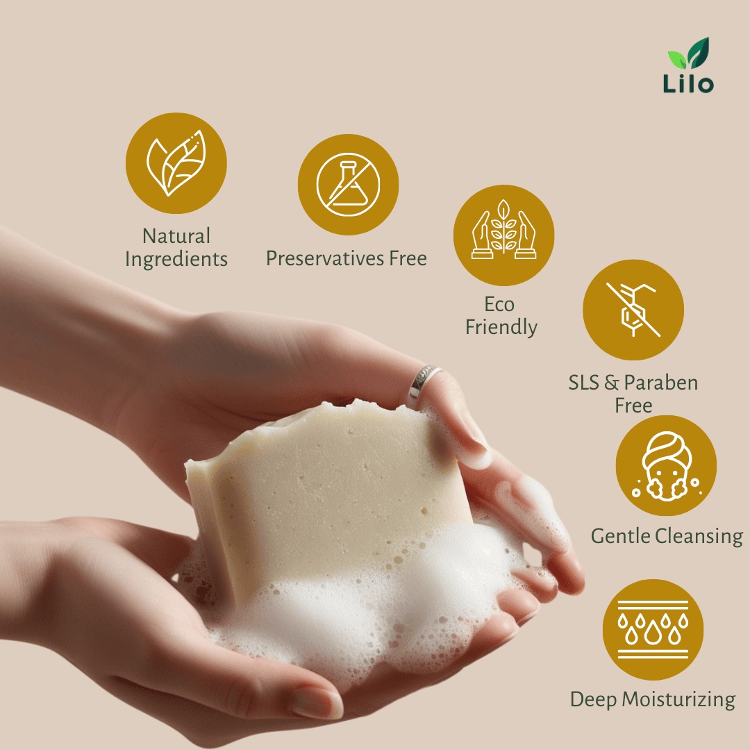 Fenugreek & Hibiscus Shampoo Bar | For Dry, Dull and Damaged Hairs