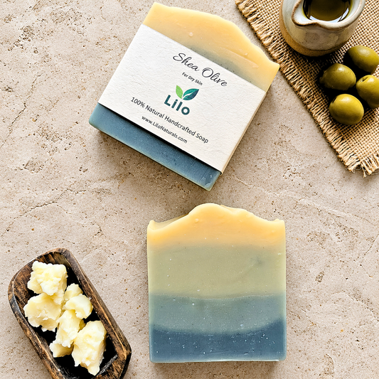 Lilo Naturals Shea & Olive Natural Handmade Soap for Dry Skin