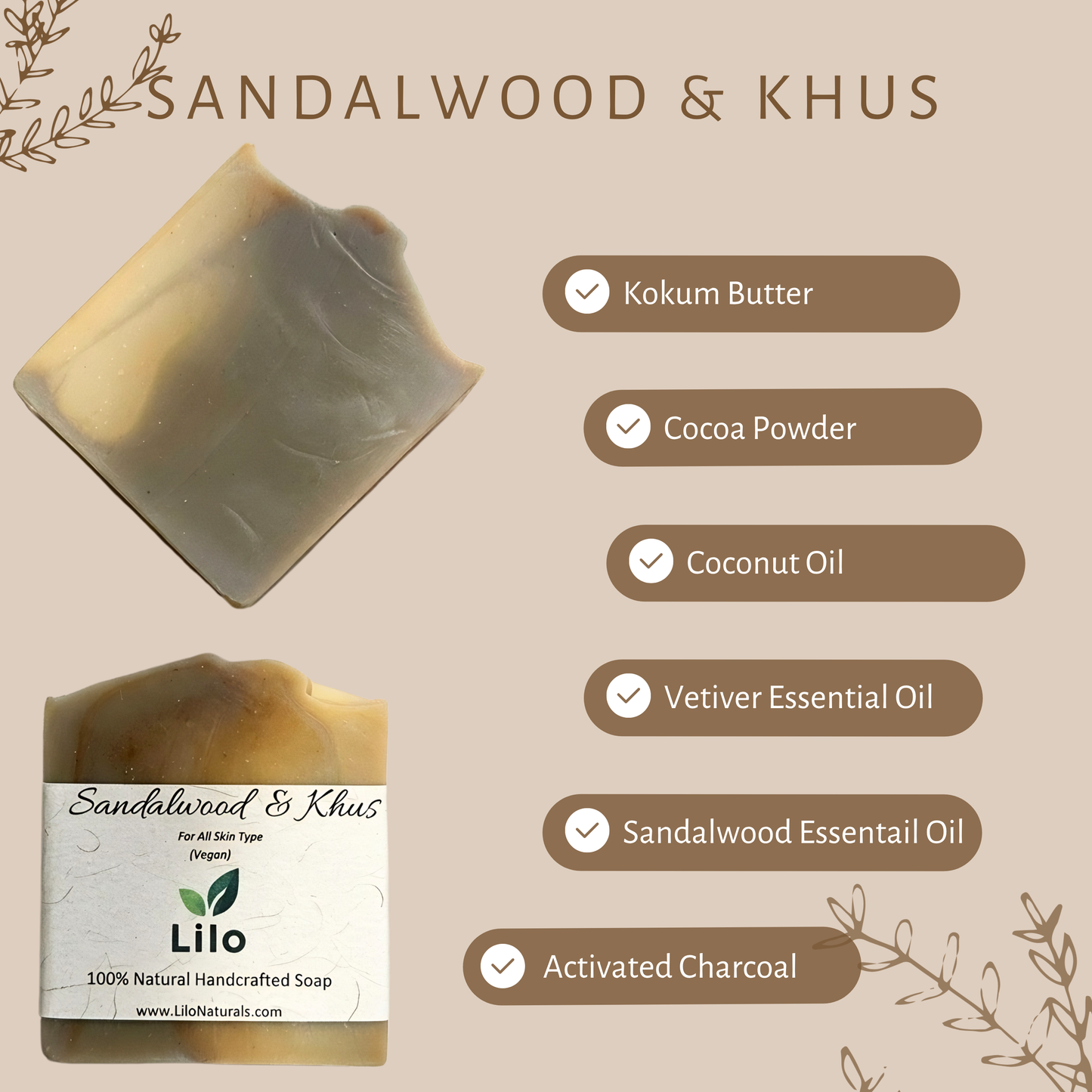 Sandalwood & Khus | For All Skin Type