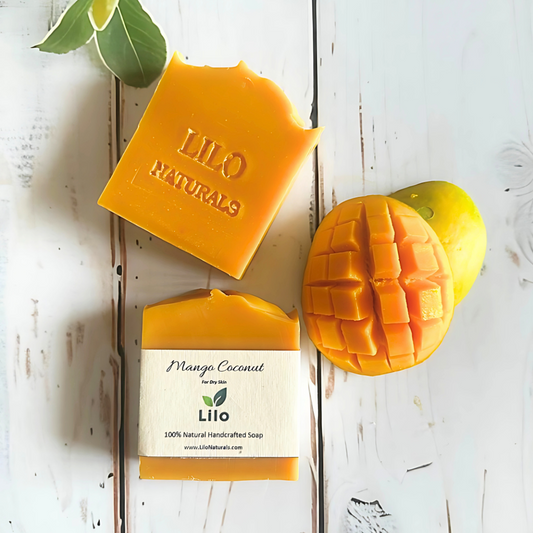 Mango Coconut | For Dry Skin | Mango Seed Butter | Fresh A2 Cow Milk | Organic Annatto seed | Lemon | Lavender | Cold Pressed Coconut Oil